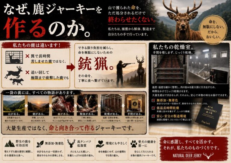 なぜ鹿ジャーキーを作るのか